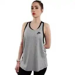 تاپ ورزشی زنانه طرح نایک دو تکه KHS | طوسی/مشکی