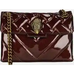 Kurt Geiger Mini Kensington glitter tas bordeaux, ST
