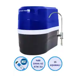 OXYGEN WATER Premium 15 Aşamalı Nsf Onaylı Antibakteriyel Çelik Su Tanklı Su Arıtma Cihazı