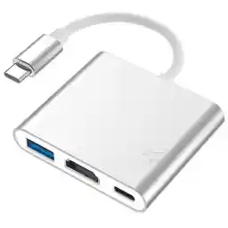 تبدیل Type-C به HDMI و USB3.0 و Type-C Type-C to HDMI