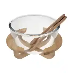 ظرف سالاد ال وی کد 6353461460536 به همراه قاشق و چنگال