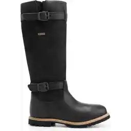 چکمه های بیرونی زنانه Travelin' Greenland - چکمه های پیاده روی ضد آب و آستر - چرم مشکی - سایز 41