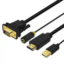 کابل تبدیل HDMI به VGA لنشن مدلVC-HPVA-P1 طول 2 متر VC-HPVA-P1