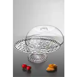 ظرف کیک لوکس اکریلیک پای آشپزخانه کوئینز