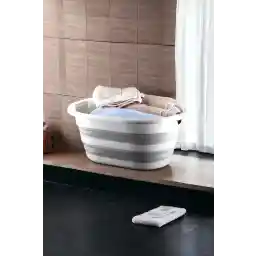 سبد لباسشویی تاشو حمام Tiklasende Vera سبد لباسشویی تاشو آکاردئونی جادویی