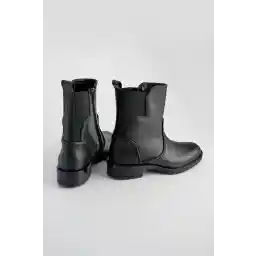 Marjin Kadın Fermuarlı Günlük Bot Koliv Siyah