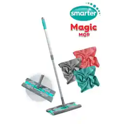 SMARTER Magıc Mop Mikrofiber 3 Lü Temizlik Bezi Paspas Mandallı Yer Yüzey Temizlik Havlusu Bezi Uyumlu
