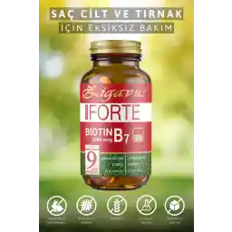 قرص زیگاووس اولترا فورته بیوتین مو، ناخن و پوست روی و آهن