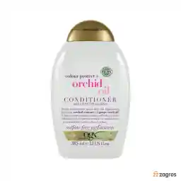 نرم کننده بدون سولفات محافظ رنگ مو OGX حاوی روغن ارکیده 385 میل