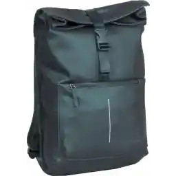 New Rebels William Baltimore Metallic Groen 13L Rolltop Rugzak Waterafstotend Laptop 14