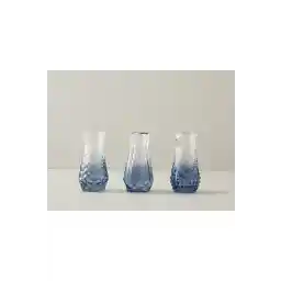 English Home Arya Cam 3'lü Vazo Füme