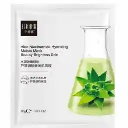 ماسک ورقه ای روشن کننده و آبرسان صورت سنانا حاوی عصاره آلوئه ورا وزن 30 گرمی