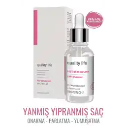 سرم موی Quality Life Ql Argan And Keratin (ویژه برای موهای بسیار آسیب دیده و ریزش شده) مراقبت از موهای آسیب دیده