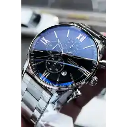 Homies Erkek Kol Saati Fonksiyonlar Aktif Su Geçirmez Gümüş Renk Çelik Kordon Hediye Bileklik Hm2644c1