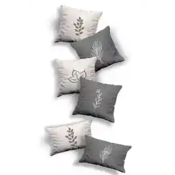 ست طرح ویژه چاپ دو طرفه Skhome 6، 4 عددی و 2 عددی روبالشی پرتابی مستطیلی شکل (4K2D-KOM238)