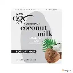 شامپو جامد بدون سولفات OGX حاوی شیر نارگیل مناسب موهای خشک 80 گرم