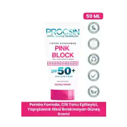 کرم ضد آفتاب PROCSIN Brightening and Tone Equalizing Spf50 Pink Block 50 ml
