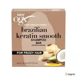شامپو جامد بدون سولفات OGX حاوی کراتین مناسب موهای وز 80 گرم