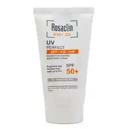 کرم ضد آفتاب SPF 50 رزاکلین مناسب پوست معمولی و خشک حجم 50 میل - بی رنگ