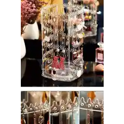 یاگابیوتی 360 درجه قابل چرخش جواهرات سازمان دهنده گوشواره دست و پاگیر استند شفاف