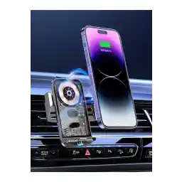 Letang Wireless +magesafe Sensörlü Açılır Kanatlar 15 Watt Titanyum Grey Cep Telefonu Tutucu