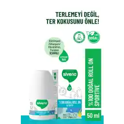 Siveno 100% NATURAL ROLL-ON- SPORTY ATHLETE دئودورانت ضد بوی عرق گیاهی گیاهی ضد زنگ وگان 50 میلی لیتر