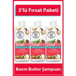 بسته پیشنهادی سه گانه شامپو مراقبت از مو BOOM BUTTER