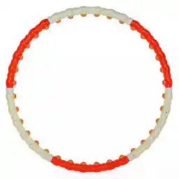 حلقه لاغری هولاهوپ بدنسازی تن زیب اسفنجی 90143 TZB | سفید/قرمز