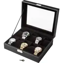 جعبه ساعت Tectake 401537 - صندوقچه - مشکی - ساعت 10