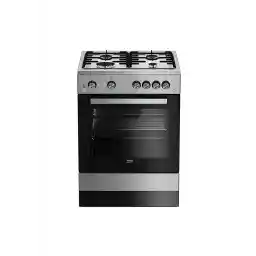 Beko 60 X 60 Cm, 4 Gas Burners Free Standing Gas Cooker, Inox Fsgt61121DXL."Min 1 year manufacturer warranty"