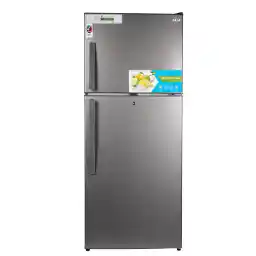 AKAI 500 Liters Double Door Refrigerator with NO FROST Fridge Freezer with Glass Shelves, LED Light Inside, Digital Control, Fast Freezing, 4 Star ESMA Rated, Titanium Finish, RFMA-S500WTA