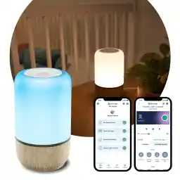 Maxi-Cosi Soothe Licht&Geluid, Slim nachtlampje voor baby's, apparaat met witte ruis voor baby's, onderdeel van Maxi-Cosi Connected Home - Compatibel met Alexa en Google Assistant