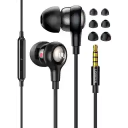 UGREEN In-ear Headphone 3.5mm Wired Earphone with Microphone Headset Stereo Sound Noise Isolating Earphones Compatible with MacBook Pro 2021,iPhone,iPod,iPad,Mac Studio,PS4/ PS5,MP3/4,Android Phone