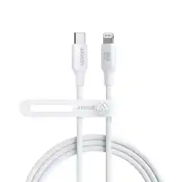 Anker USB-C to Lightning Cable, 541 Cable (Snow White, 6ft), MFi Certified, Bio-Based Fast Charging Cable for for iPhone 14 14pro 14pro Max 13 13 Pro 12 11 X (Charger Not Included)