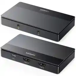 UGREEN Game Capture Card with Microphone, 4K HDMI Loop-Out Audio Video Capture, 1080P/60fps USB 3.0 Type-C Video Recorder for Gaming/Live Streaming, Compatible for XBOX, Nintendo Switch, PS4/5, Mac