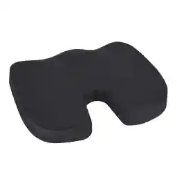 Amazon Basics Memory Foam Seat Cushion - Black, U-Shape