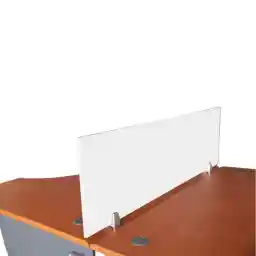 Mahmayi Deler 120 Divider Panel Acrylic Clamp-on Desk Divider - White