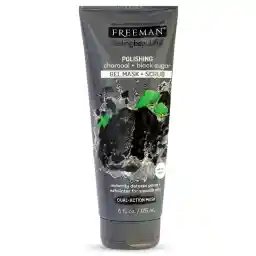 ماسک و اسکراب صورت فریمن حاوی ذغال و شکر سیاه حجم 175 میل