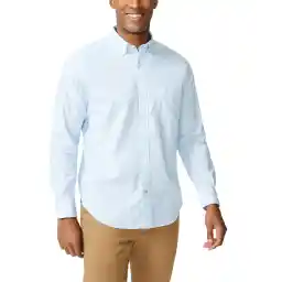 Nautica Men's Nautica Men's Long Sleeve Button Down Poplin Shirt Button Down Shirt