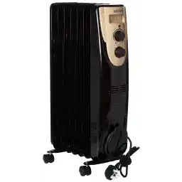 Black & Decker 1500W 7 Fin Oil Radiator Heater Black OR070D-B5 2 Years Warranty