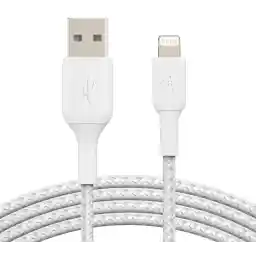 Belkin 1 Meter Cable Braided A to Lightning White