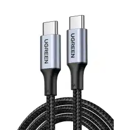 UGREEN USB C Cable 1M, Braided 100W Power Delivery PD Super Fast Charge Cable USB C to Type-C for iPhone 15/16/17 pro max, iPad mini 7, MacBook Pro, iPad, Samsung S25 Ultra/S24/23/, Huawei P70