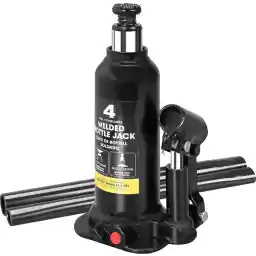 Torin 4 Ton (8,000 LBs) Capacity Hydraulic Welded Bottle Jack, AT90403BB, Black