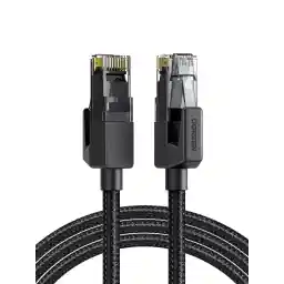 UGREEN Ethernet Cable Cat 6 1M Braided Network Cable 1Gbps High Speed Internet Cord Shielded LAN Wire RJ45 Connector Compatible with Router PS5 Xbox Smart TV Switch WiFi Extender Ethernet Adapter