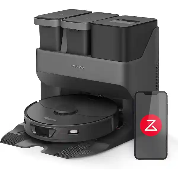 roborock S7 Max Ultra RobotVacuum Cleaner with Auto Mop Washing/AutoDust Emptying/WarmAirDrying/AutoTankRefilling/DockSelf-cleaning Vacuum Cleaner(5500 Pa Active Obstacle Avoidance, App/Voice Control)