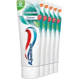 Aquafresh Cool Mint - خمیر دندان - بسته ارزشی - 5x75ml