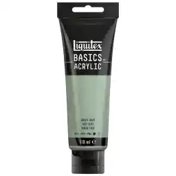 Liquitex Basics 8870079 رنگ اکریلیک مونوپیگمانت، رنگدانه های هنرمند، نور سریع، ویسکوزیته متوسط، کیفیت achiv، پرداخت نیمه براق، 118 میلی لیتر - خاکستری سبز