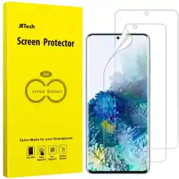 JETech Screen Protector for Samsung Galaxy S20 Plus 6.7-Inch, HD Clarity Flexible TPU Film, Case Friendly, 2-Pack