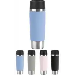 لیوان مسافرتی EMSA N2012100 لیوان حرارتی طرح موجی/کاپ عایق، 500 میلی لیتر، آبی پودری