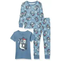 Amazon Essentials Disney | Marvel | Star Wars Unisex Kids' Snug-Fit Cotton Pajamas